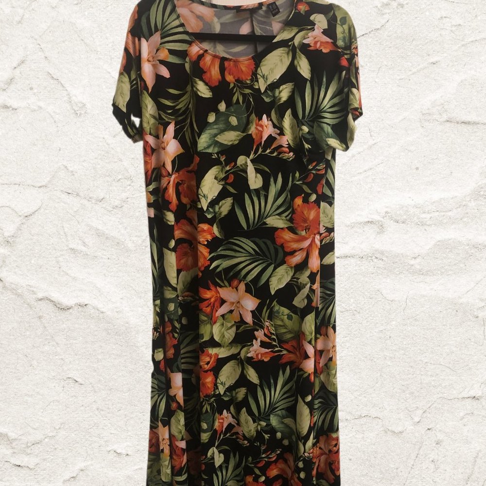 Attitudes by Renee Petite Como Jersey Maxi Dress Size LP